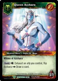 warcraft tcg foil hero cards queen azshara foil hero