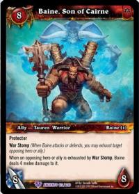 warcraft tcg war of the ancients baine son of cairne