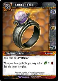 warcraft tcg crafted cards band of bees