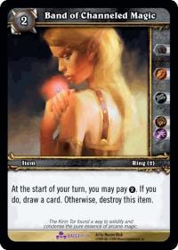 warcraft tcg crafted cards band of channeled magic