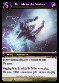 warcraft tcg archives banish to the nether foil