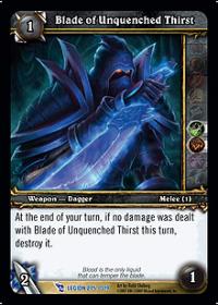 warcraft tcg march of legion blade of unquenched thirst