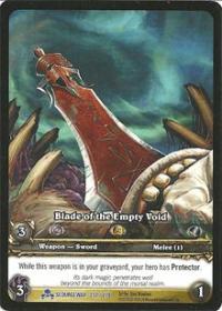 warcraft tcg extended art blade of the empty void ea