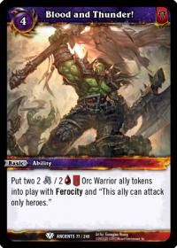 warcraft tcg war of the ancients blood and thunder