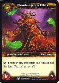 warcraft tcg reign of fire bloodmage kael thas