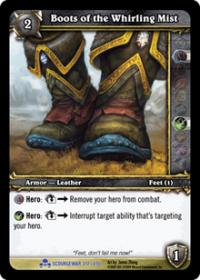 warcraft tcg scourgewar boots of the whirling mist