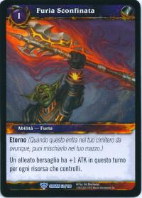 warcraft tcg crown of the heavens foreign boundless rage italian
