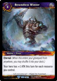 warcraft tcg tomb of the forgotten boundless winter