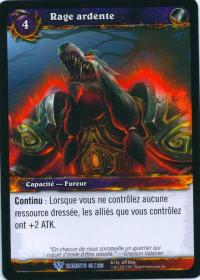 warcraft tcg war of the elements french burning rare french