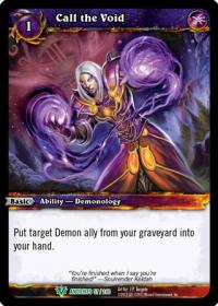 warcraft tcg war of the ancients call the void