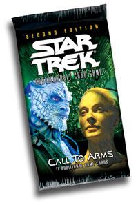 star trek 2e star trek 2e sealed product call to arms booster pack