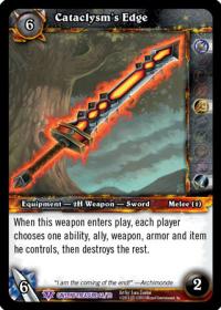 warcraft tcg caverns of time cataclysm s edge