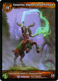 warcraft tcg crown of the heavens foreign cenarius extended art italian