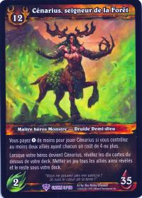warcraft tcg crown of the heavens foreign cenarius extended art french