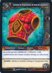 warcraft tcg war of the elements french champion s deathdealer breastplate french