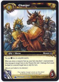 warcraft tcg wrathgate charger