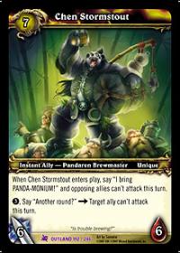 warcraft tcg fires of outland chen stormstout fires of outland