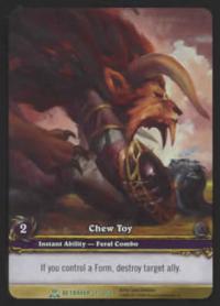 warcraft tcg extended art chew toy ea