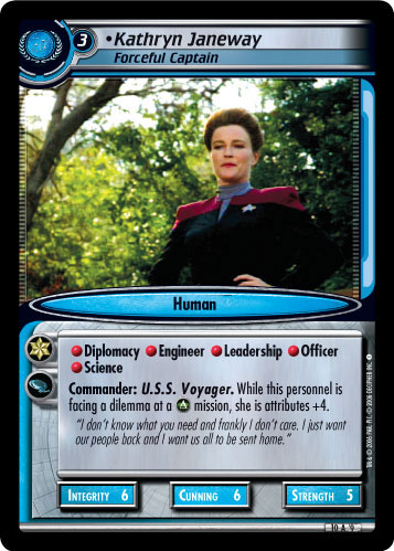 Kathryn Janeway, Forceful Captain (Foil)