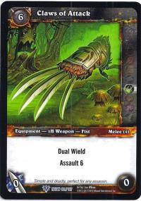 warcraft tcg reign of fire claws of attack