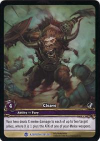 warcraft tcg extended art cleave extended art
