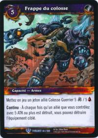 warcraft tcg twilight of dragons foreign colossus smash french