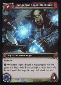 warcraft tcg foil and promo cards conquerer kagon blackskull
