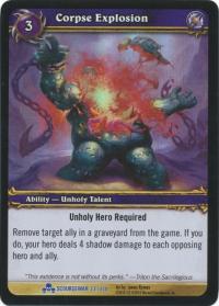 warcraft tcg foil and promo cards corpse explosion foil