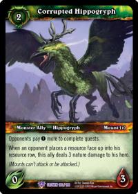 warcraft tcg crown of the heavens corrupted hippogryph