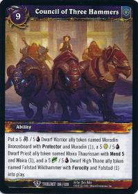 warcraft tcg twilight of the dragons council of three hammers