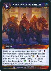 warcraft tcg twilight of dragons foreign council of three hammers italian