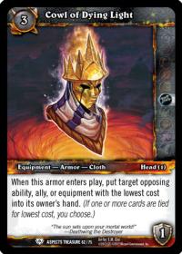 warcraft tcg battle of aspects cowl of dying light