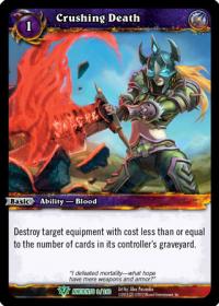 warcraft tcg war of the ancients crushing death