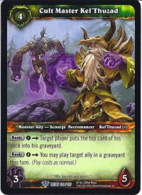 warcraft tcg reign of fire cult master kel thuzad