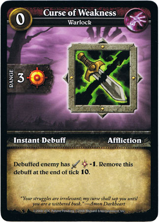 Curse of Weakness (Core Mini Action Card)