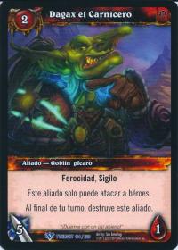warcraft tcg twilight of dragons foreign dagax the butcher spanish