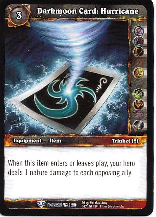 Darkmoon Card : Hurricane