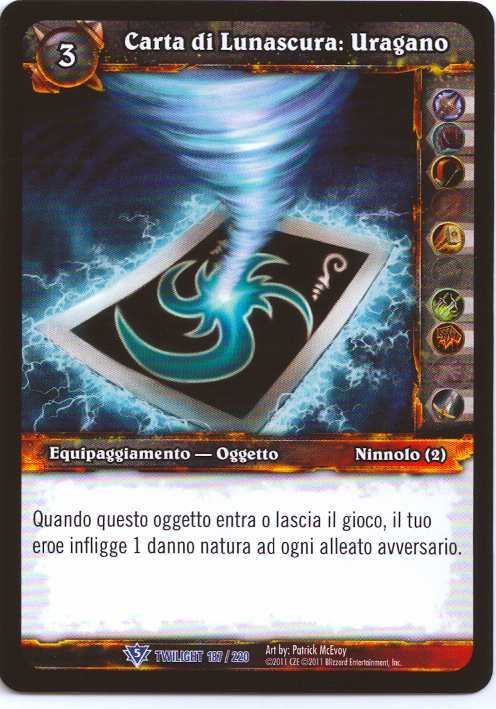 Darkmoon Card : Hurricane (Italian)