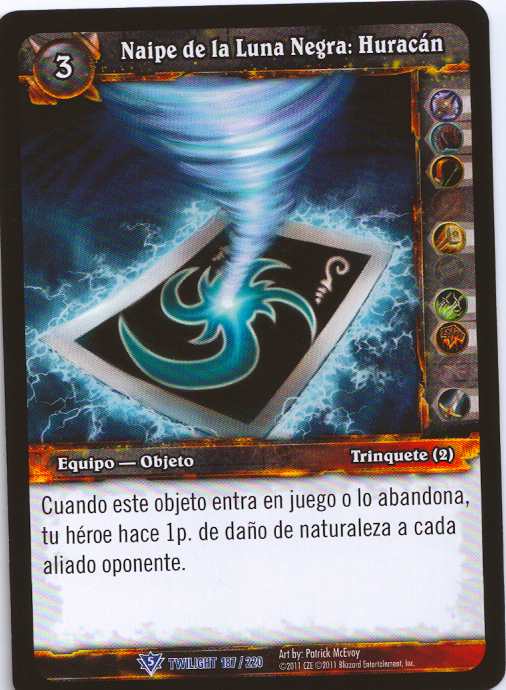 Darkmoon Card : Hurricane (Spanish)