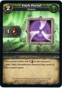 wow minis core action cards dark portal