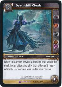 warcraft tcg crafted cards deathchill cloak