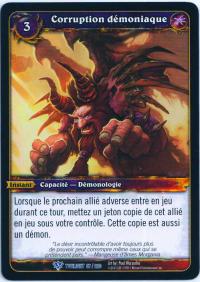 warcraft tcg twilight of dragons foreign demonic corruption french