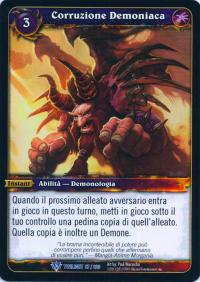 warcraft tcg twilight of dragons foreign demonic corruption italian