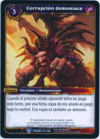 warcraft tcg twilight of dragons foreign demonic corruption spanish