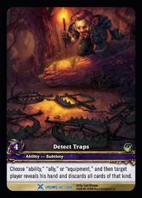 warcraft tcg extended art detect traps ea