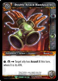 warcraft tcg twilight of the dragons double attack handguards