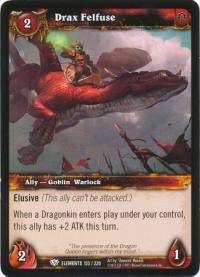 warcraft tcg foil and promo cards drax felfuse foil