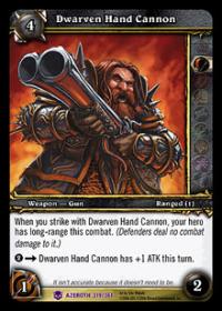 warcraft tcg heroes of azeroth dwarven hand cannon