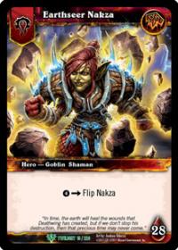 warcraft tcg foil hero cards earthseer nakza foil hero
