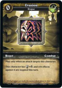 wow minis core action cards evasion
